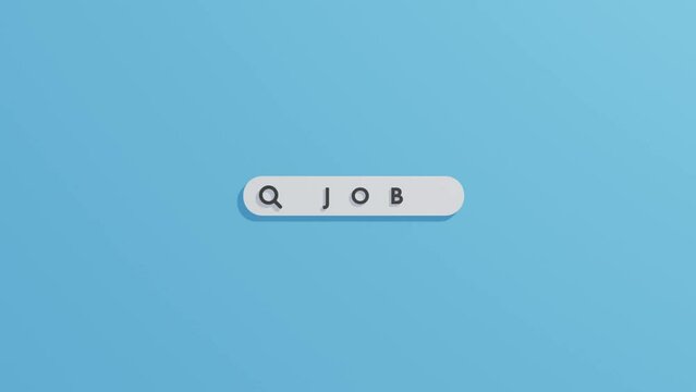 job search bar animation unemployed illustration