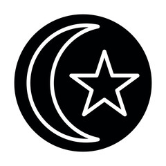 Islam color concept. Religion isolated element.