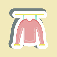 Sticker Clothes. suitable for Kids symbol. simple design editable. design template vector. simple illustration