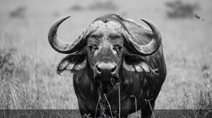 African buffalo in the Lake Nakuru National Park, Kenya - obrazy, fototapety, plakaty
