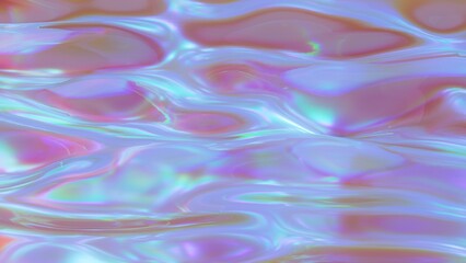 Fototapeta premium 3d illustration portal Glass neon surface with reflection and light