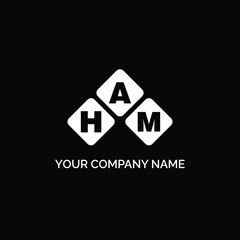 HAM letter logo design on white background. HAM logo. HAM creative initials letter Monogram logo icon concept. HAM letter design