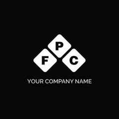 FPC letter logo design on white background. FPC logo. FPC creative initials letter Monogram logo icon concept. FPC letter design