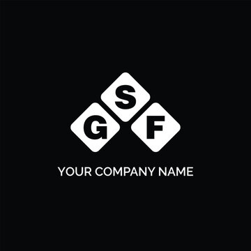 GSF letter logo design on white background. GSF logo. GSF creative initials letter Monogram logo icon concept. GSF letter design