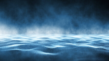 Magic blurry dotted waves illustration background. - 763821904