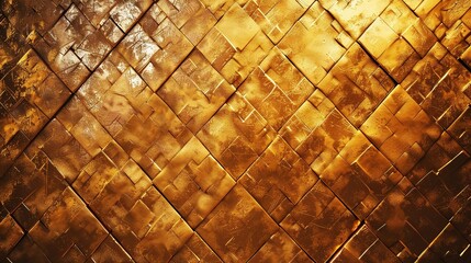 Retro Golden Background Texture. Gold, Gilt, Textured, Material, Copy Space, Wall, Wallpaper,...
