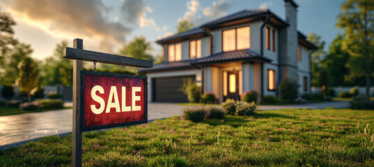 Market real estate for sale, showcasing prime properties and ensuring lucrative deals, banner