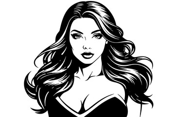 bella silhouette  vector illustration