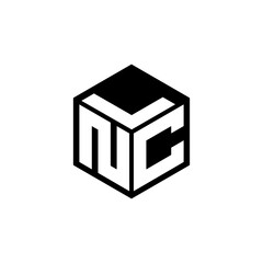 NCL letter logo design in illustration. Vector logo, calligraphy designs for logo, Poster, Invitation, etc.