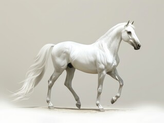 Obraz na płótnie Canvas horse equine beautiful white and clean background