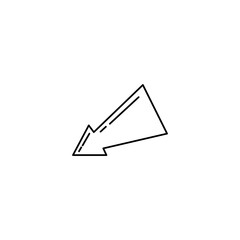 Isolated vector hand drawn arrows outline on a white background.Arrow Outline Illustration.Black Arrow Outline Illustration.