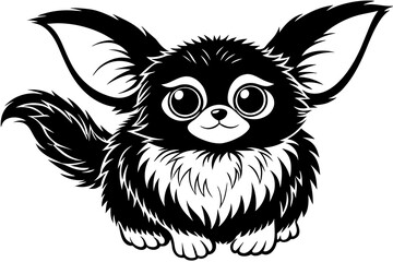 Gizmo silhouette  vector illustration