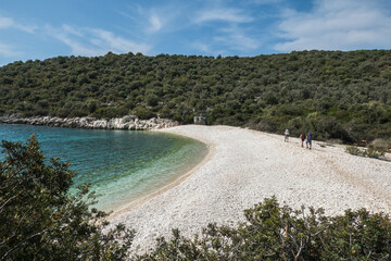 Beautiful pristine Cakil Beach on the Lycian Way, Demre, Turkey