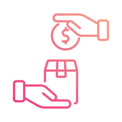 Cash on Delivery icon editable stock vector illustration