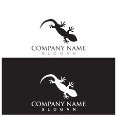 lizard logo and vector template