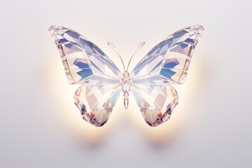 a butterfly made of diamonds