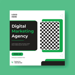 Digital marketing corporate social media post banner template .