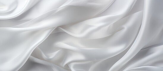 Obraz premium Capture a close-up image of a white fabric displaying an abundance of complex and detailed creases