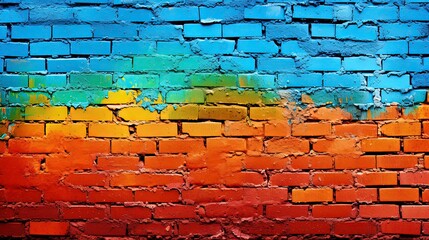 Fototapeta premium Colorful Graffiti wall abstract art background, Generative ai.