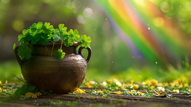 A beloved holiday sprouting shamrocks rainbows and shiny pots of gold at the end.