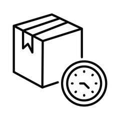 Delivery Time icon editable stock vector illustration