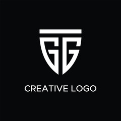 GTG creative logo with shield concept,vector