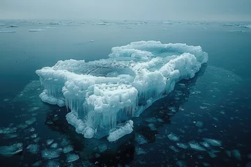 Gordijnen Climate change melting glaciers faster professional photography © NikahGeh