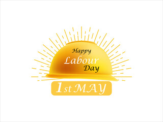Gradient labour day background with typography with paint brush,Labor day sale.Flat design labor day,