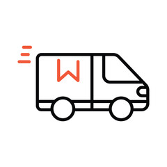 Delivery free icon editable stock vector illustration