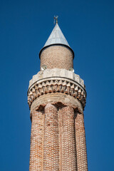 The ancient Seljuk Yivli Minaret Mosque, Kaleiçi, Antalya, Turkey