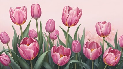 Obraz premium Spring blossom illustration