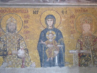 Int&eacute;rieur de la Mosqu&eacute;e Bleue &agrave; Istanbul