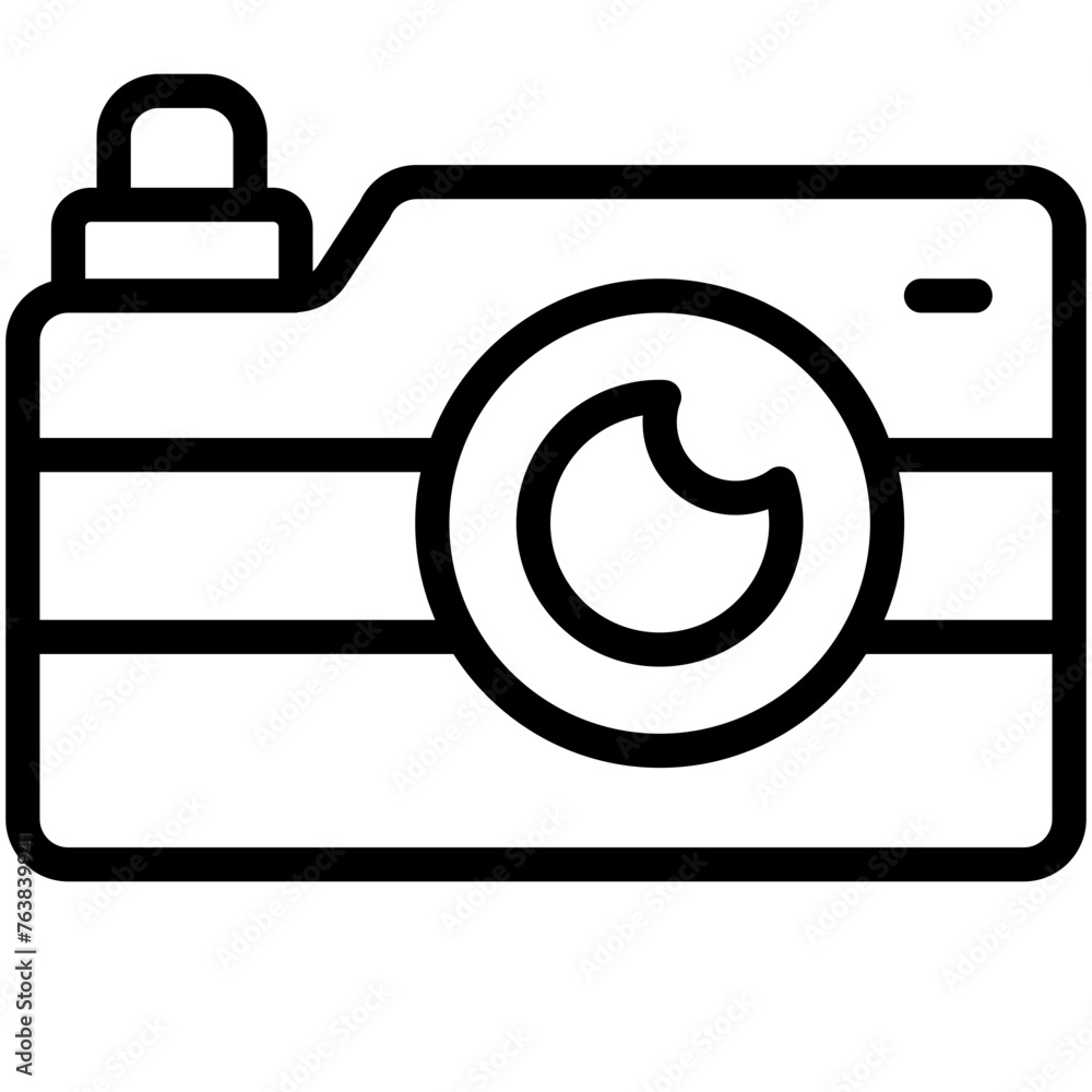 Sticker camera icon