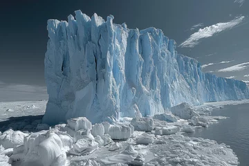 Zelfklevend Fotobehang Climate change melting glaciers faster professional photography © NikahGeh