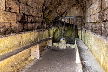 Obraz premium The Sulphur mine in the Carpathian of Romania