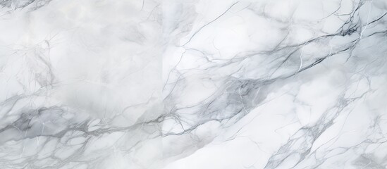 A close up shot of a white marble texture resembling a winter landscape. The monochrome photography...