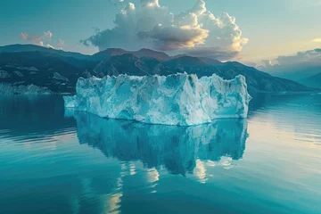 Foto op Canvas Climate change melting glaciers faster professional photography © NikahGeh