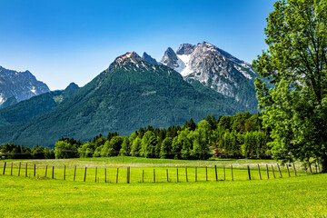 Mountain landscape, Bavaria, Germany, Europe.