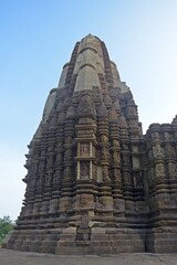 Exterior carving of  chaturbhuj temple khajuraho , Madhya Pradesh, India 
