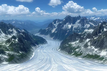 Wandcirkels plexiglas Climate change melting glaciers faster professional photography © NikahGeh