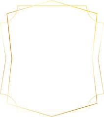 gold geometry frame line