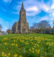 Kirche Osterglocken Rinteln