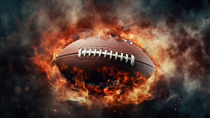 Touchdown Tool: Iconic American Football Sphere
 - obrazy, fototapety, plakaty