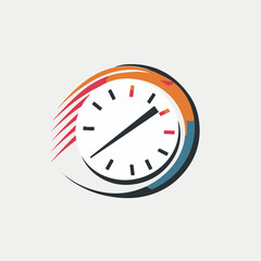 Speedometer in cartoon, doodle style. Image for t-shirt, web, mobile apps and ui. Isolated 2d vector illustration in logo, icon, sketch style, Eps 10. AI Generative