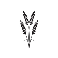 Wheat in cartoon, doodle style . Image for t-shirt, web, mobile apps and ui. Isolated 2d vector illustration in logo, icon, sketch style, Eps 10, black and white. AI Generative
