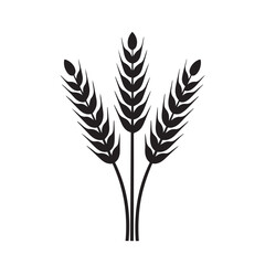 Wheat in cartoon, doodle style . Image for t-shirt, web, mobile apps and ui. Isolated 2d vector illustration in logo, icon, sketch style, Eps 10, black and white. AI Generative