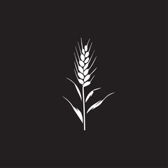 Wheat in cartoon, doodle style . Image for t-shirt, web, mobile apps and ui. Isolated 2d vector illustration in logo, icon, sketch style, Eps 10, black and white. AI Generative