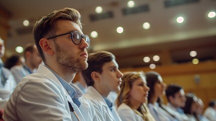 medical students in university auditorium