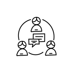 Hand Drawn flat icon for business and finance