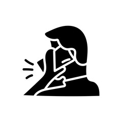 Hand Drawn flat icon for phone call